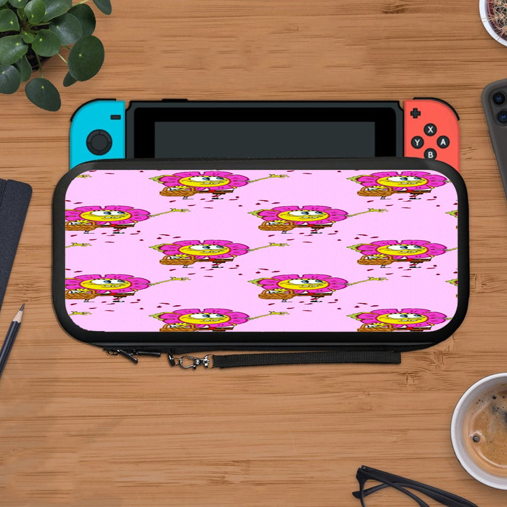 Spongebob Flower Face Doodle Protective Carry Switch Nintendo Switch 2 Case