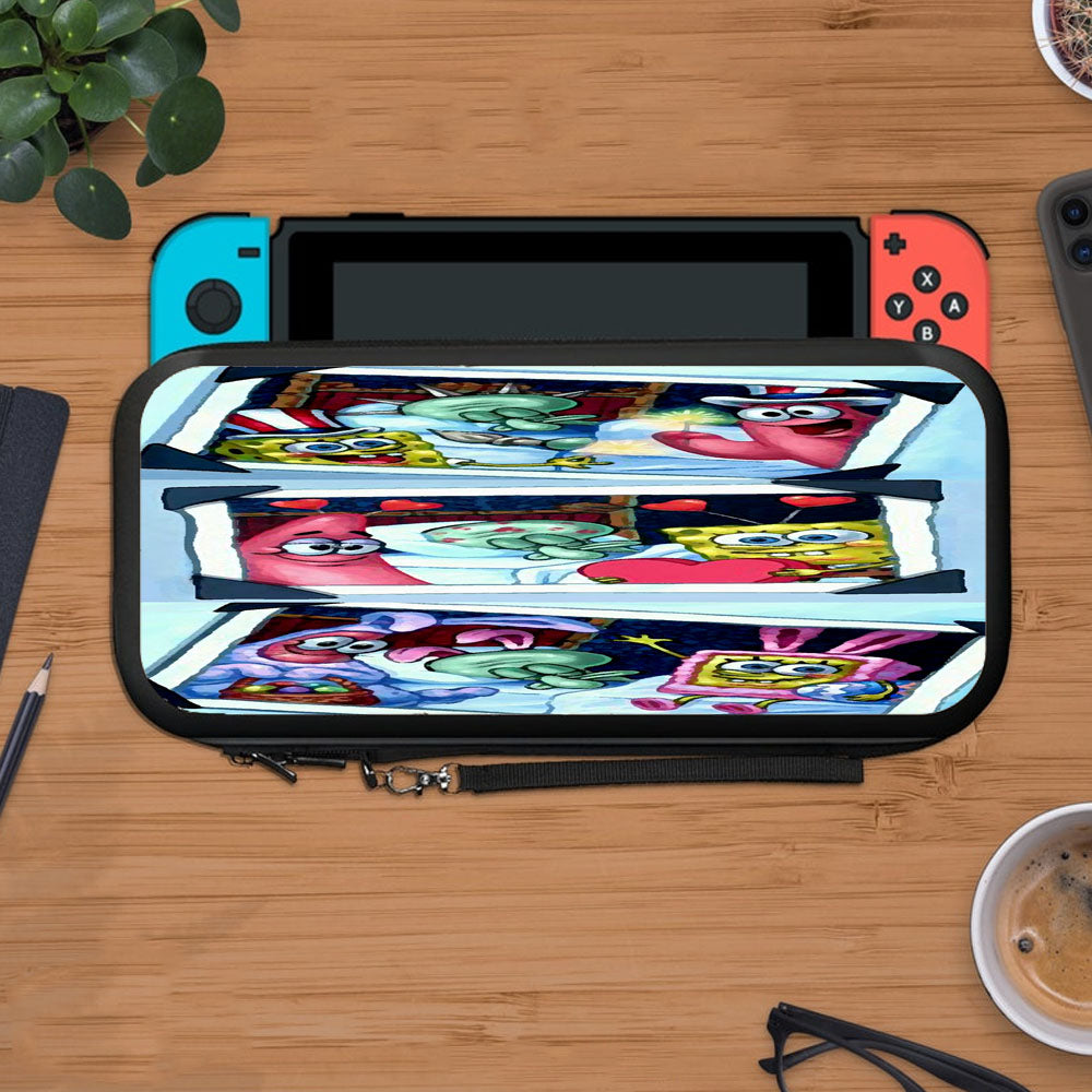 Spongebob Happy Valentines Day Meme Protective Carry Switch Nintendo Switch 2 Case