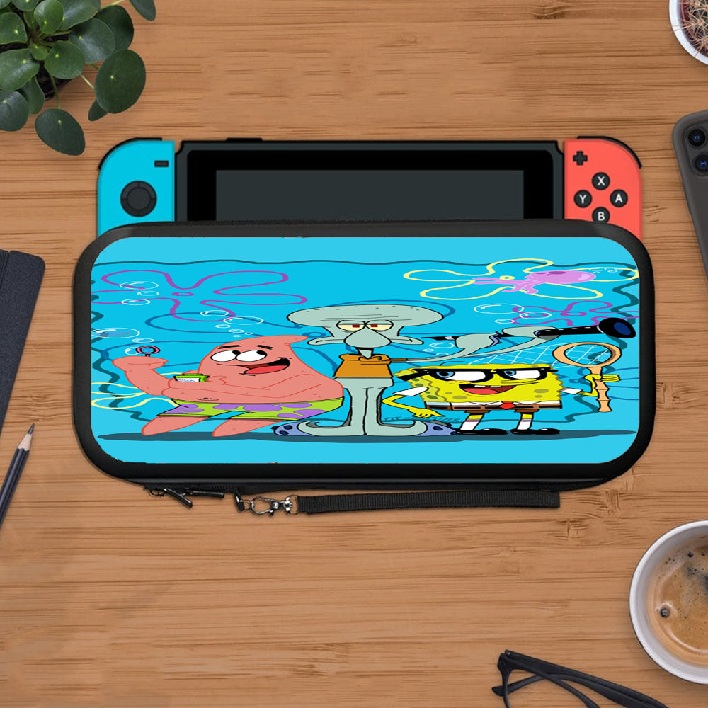 Spongebob Patrick And Squirtward Play Protective Carry Switch Nintendo Switch 2 Case