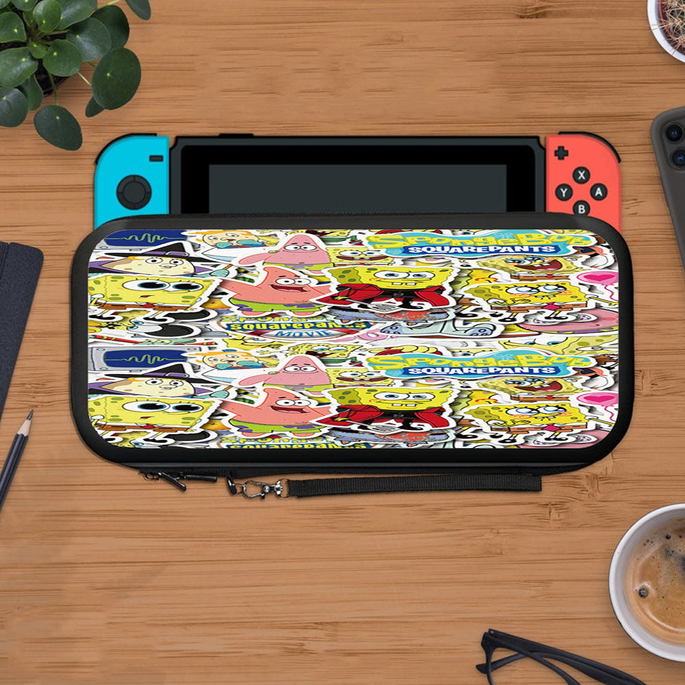 Spongebob Squarepants Patrick Sticker Collage Protective Carry Switch Nintendo Switch 2 Case