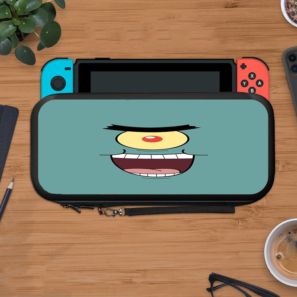 Spongebob Squarepants Plankton Face Protective Carry Switch Nintendo Switch 2 Case