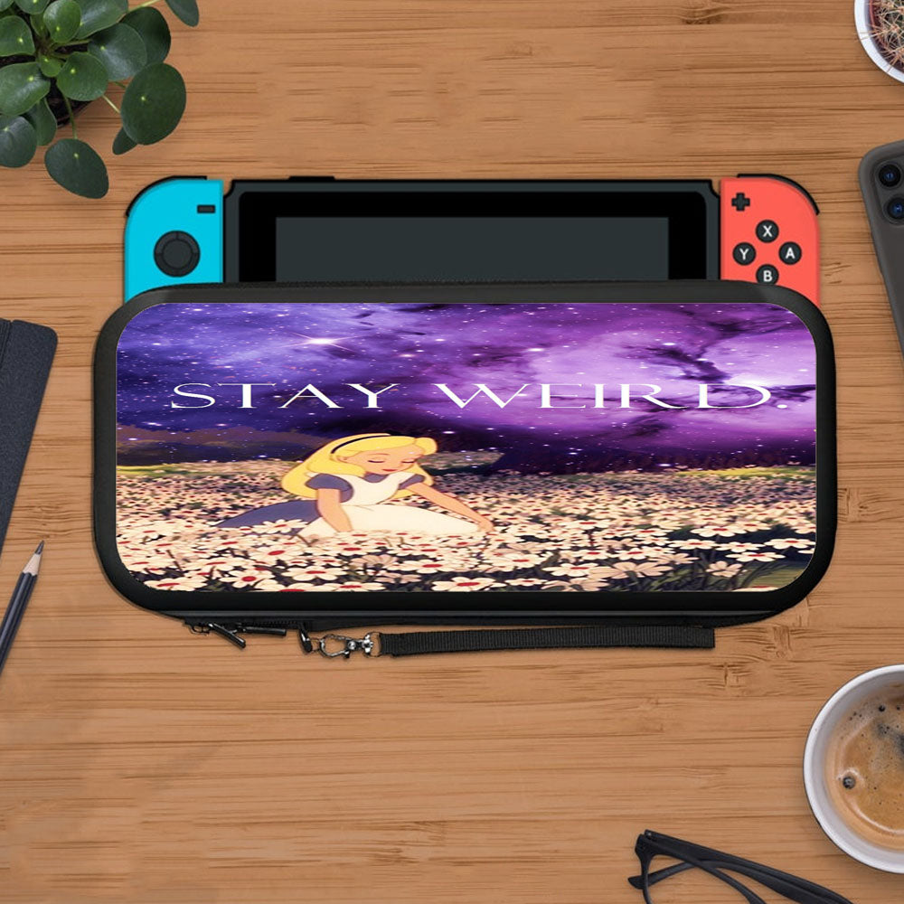 Stay Weird Alice Wonderland Protective Carry Switch Nintendo Switch 2 Case