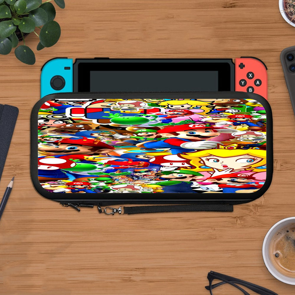Stickerbomb Graffiti Art Mario Cart Protective Carry Switch Nintendo Switch 2 Case