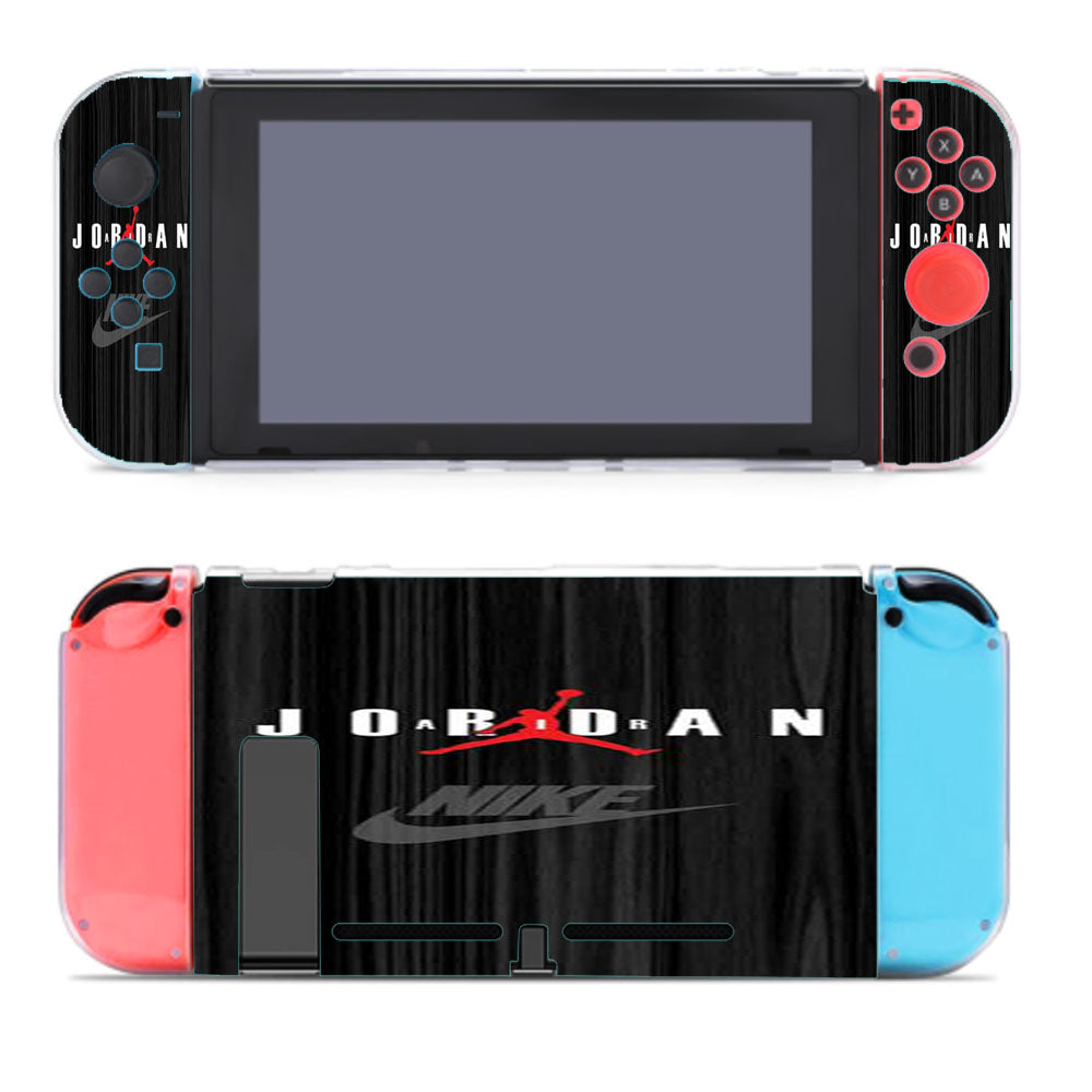Air Jordan Black Wood Grain Nintendo Switch Cover Case