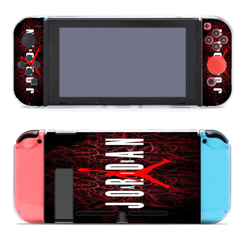 Air Jordan Red Wallpaper Nintendo Switch Cover Case