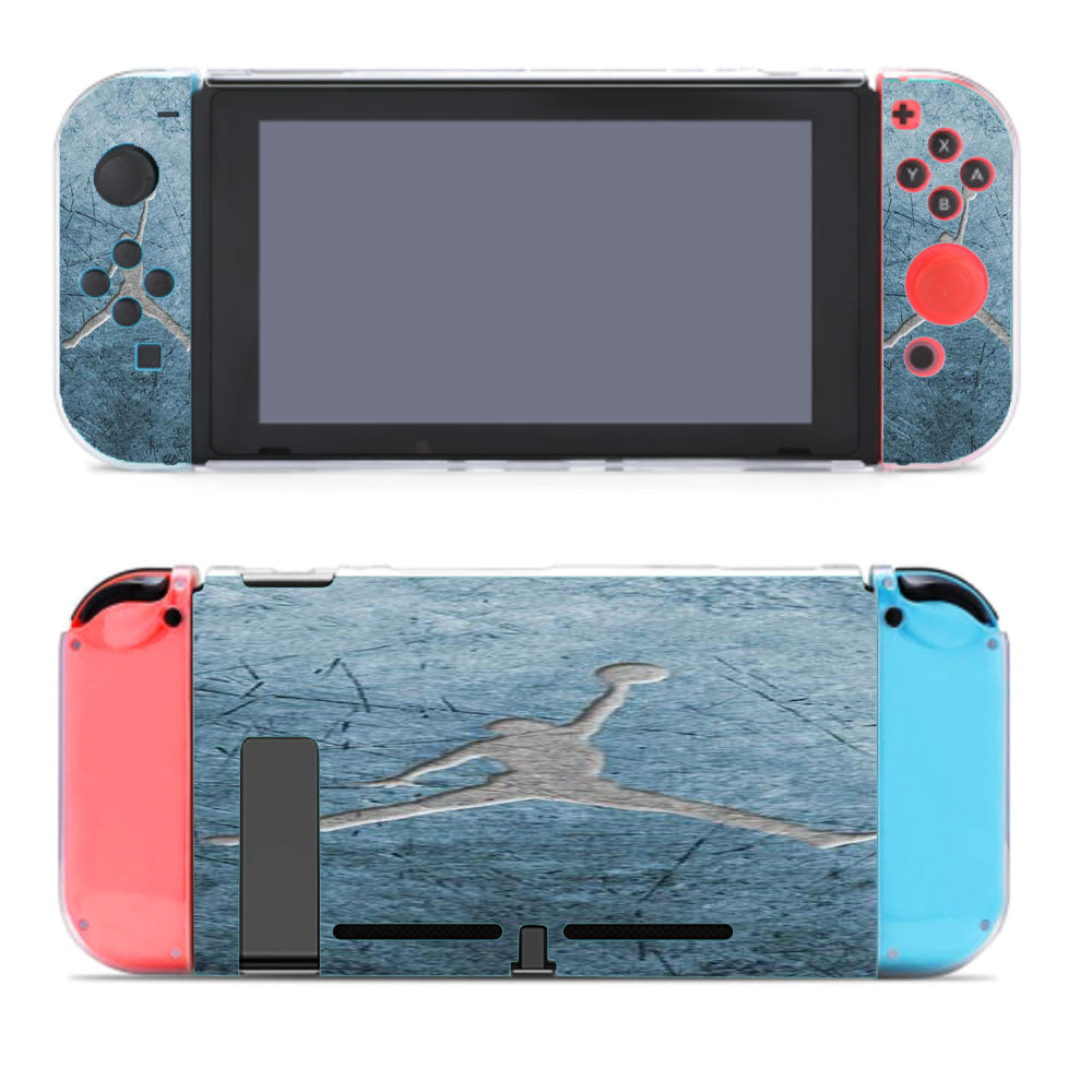 Air Jordan Steel Texture Logo Nintendo Switch Cover Case