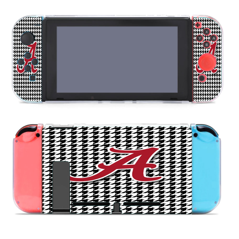 Alabama Houndstooth Crimson Tide Nintendo Switch Cover Case