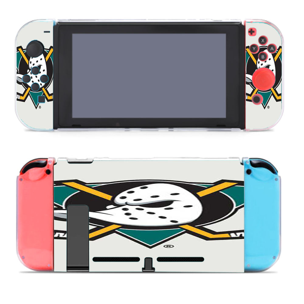 Anaheim Ducks Logo On White Nintendo Switch Cover Case