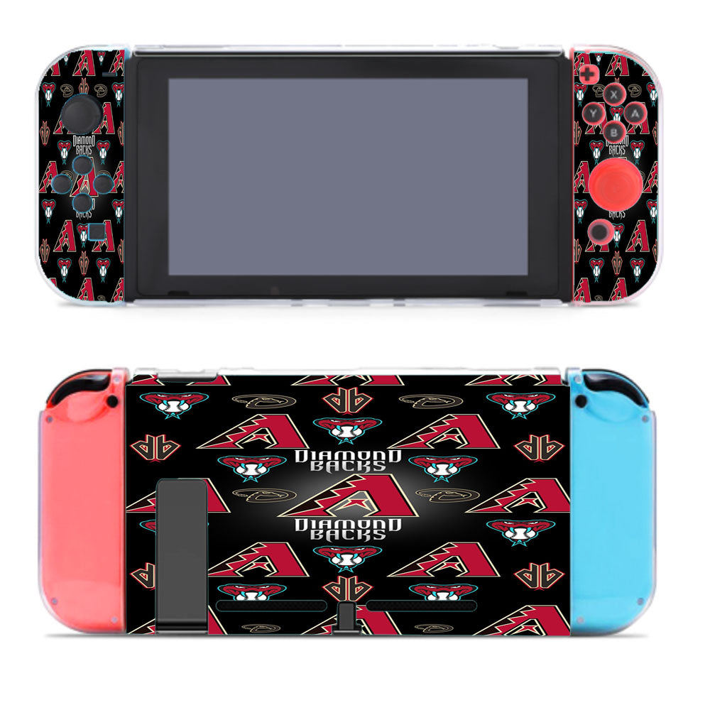 Arizona Diamondbacks Logo Pattern Black Nintendo Switch Cover Case