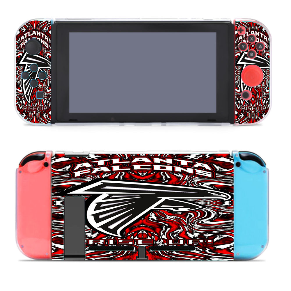 Atlanta Falcons Rise Up Logo Art Nintendo Switch Cover Case