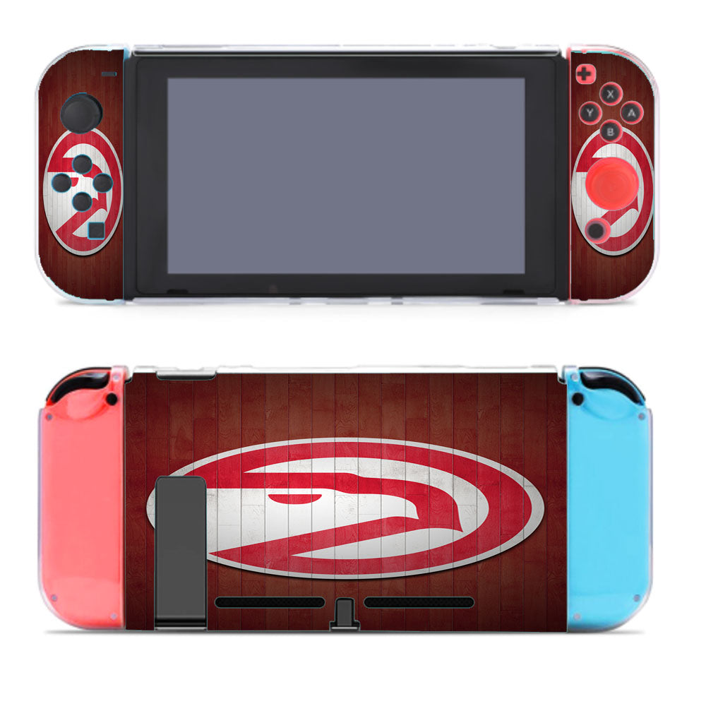 Atlanta Hawks Wood Wallpaper Nintendo Switch Cover Case