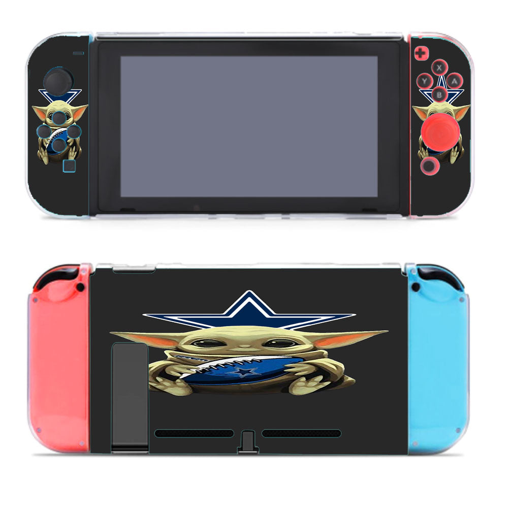 Baby Yoda Hug Dallas Cowboys Mandalorian Nintendo Switch Cover Case