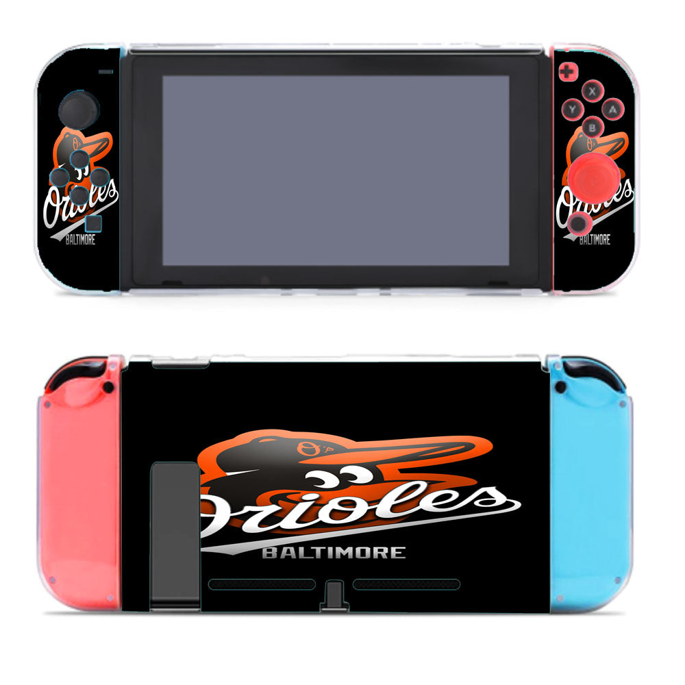 Baltimore Orioles Logo Black Wallpaper Nintendo Switch Cover Case