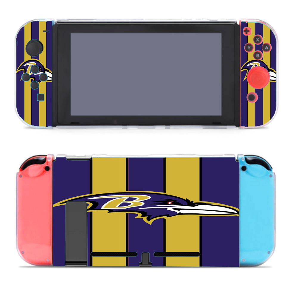 Baltimore Ravens Stripe Football Logo Nintendo Switch Cover Case