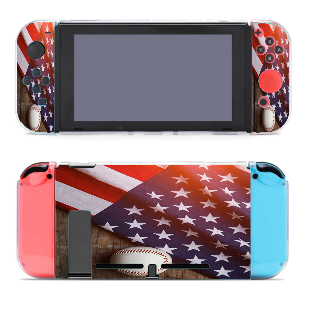 Baseball Ball And Flag Nintendo Switch Cover Case