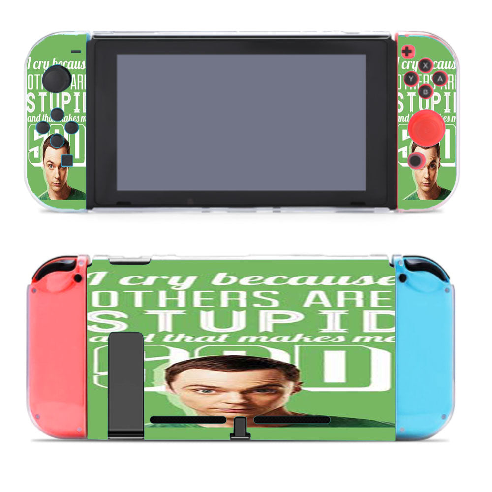 Big Bang Theory I Cry Nintendo Switch Cover Case