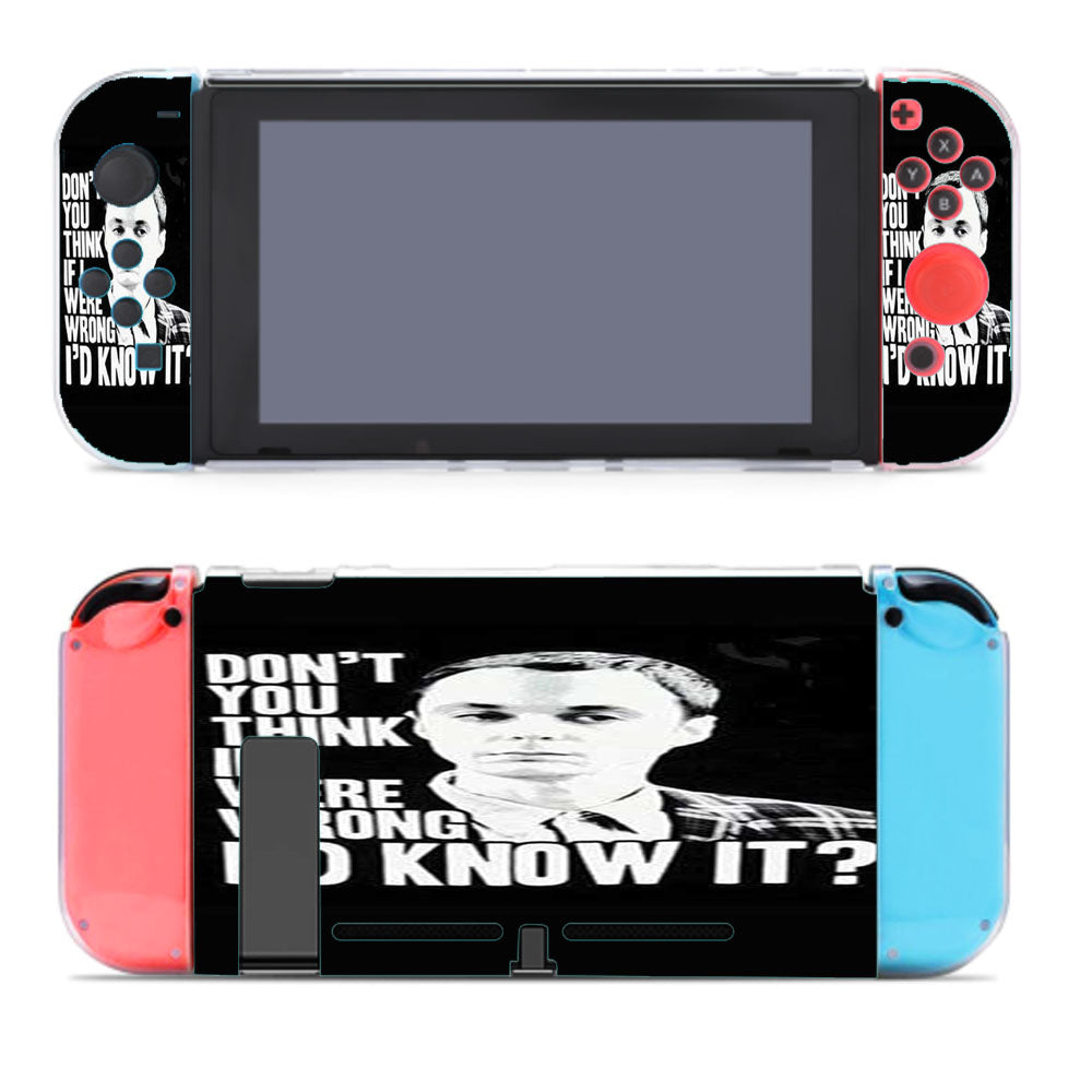 Big Bang Theory Sheldon Quote Blk Nintendo Switch Cover Case