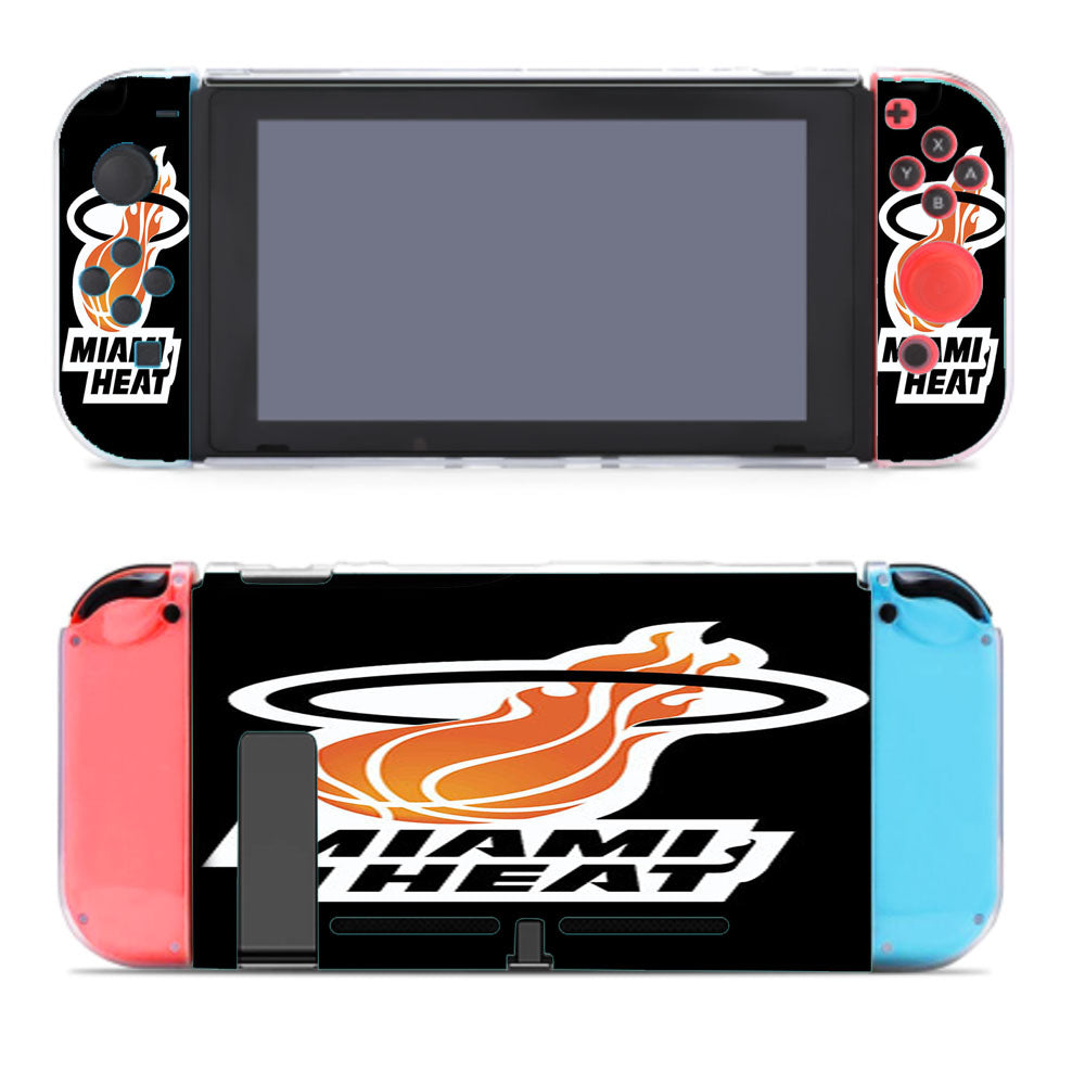 Black Design Miami Heat Nintendo Switch Cover Case