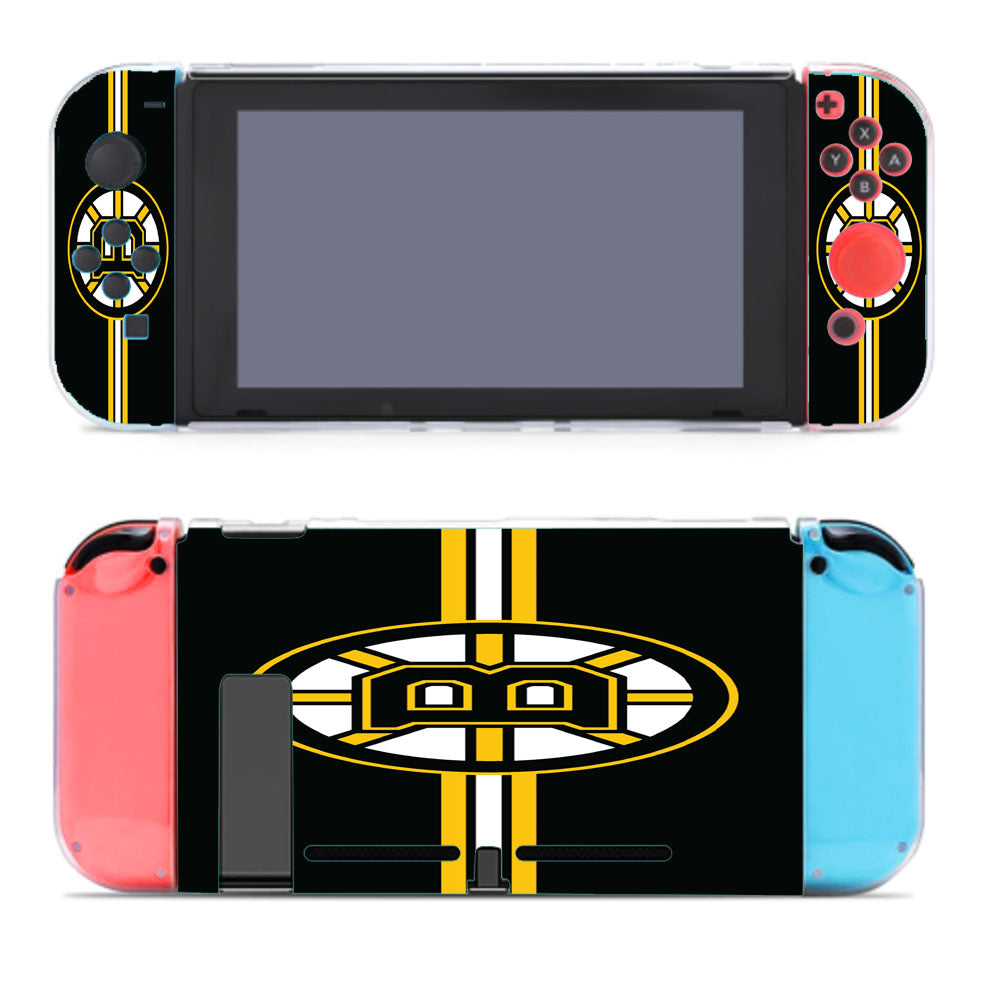 Black Yellow Boston Bruins Logo Nintendo Switch Cover Case