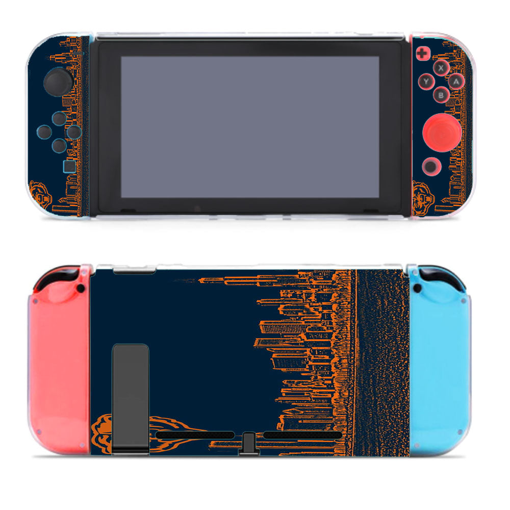 Blue Chicago Bear Nintendo Switch Cover Case
