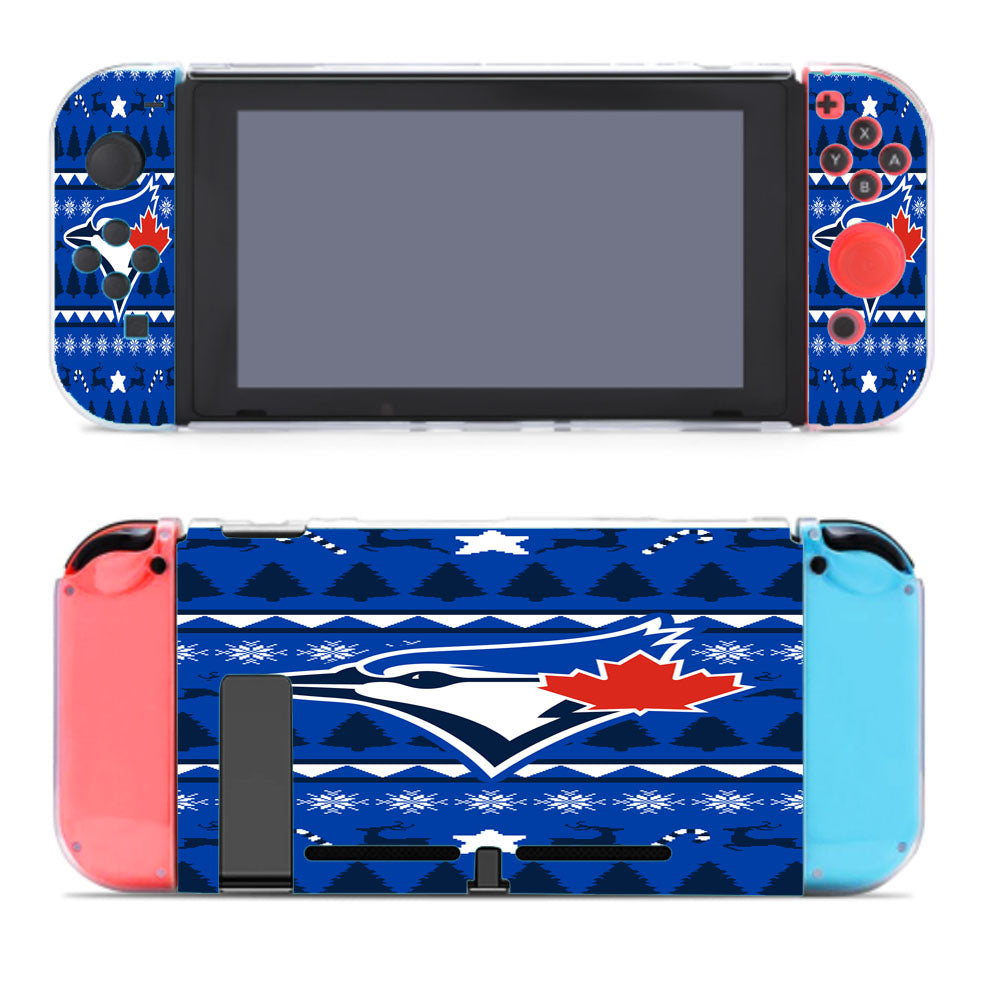 Blue Jays Christmas Sweater Nintendo Switch Cover Case