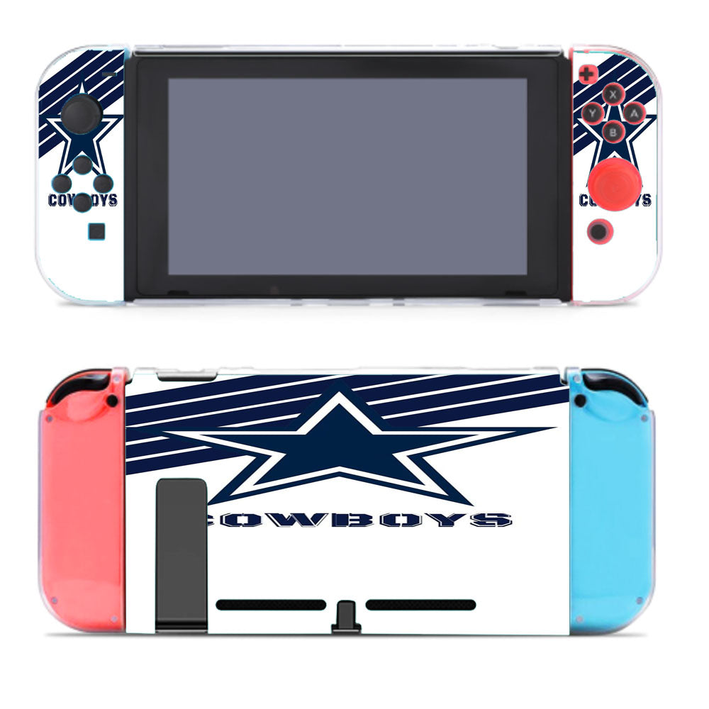 Blue White Cowboys Dallas Wallpaper Nintendo Switch Cover Case