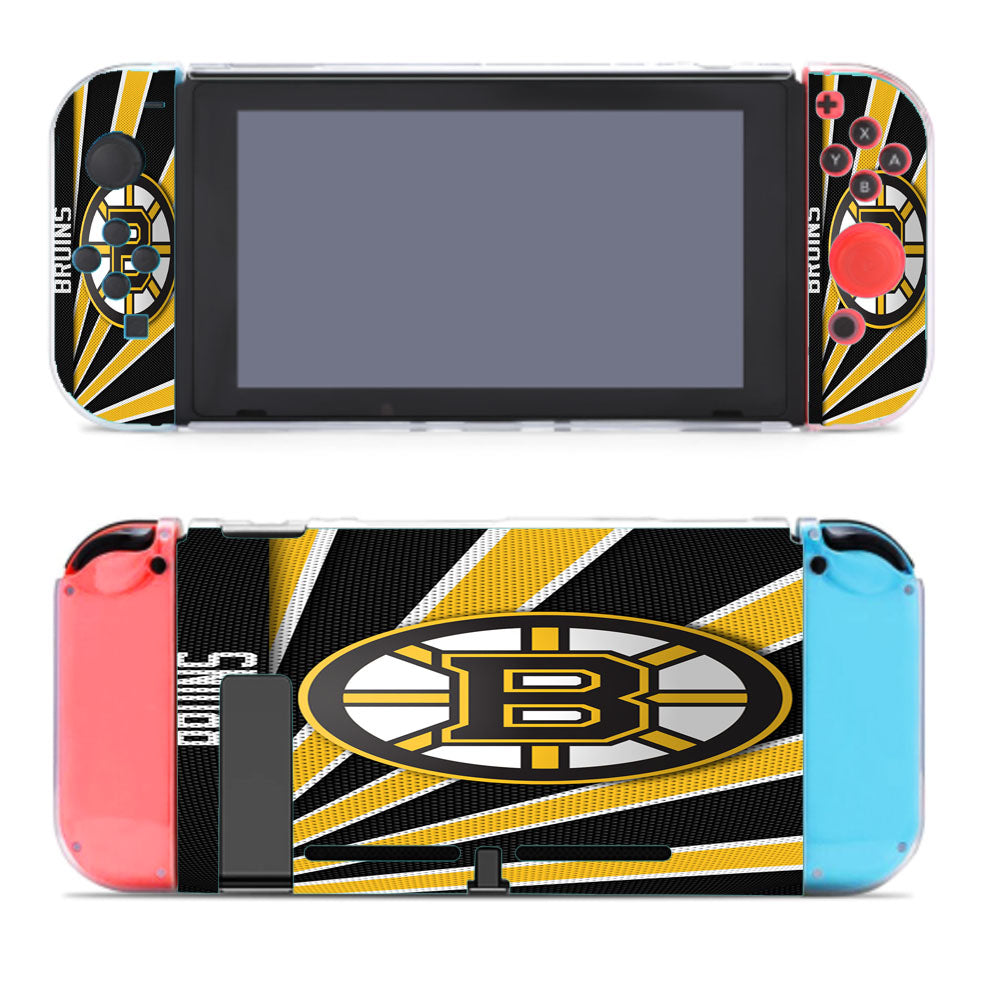 Boston Bruins Stripe Wallpaper Nintendo Switch Cover Case