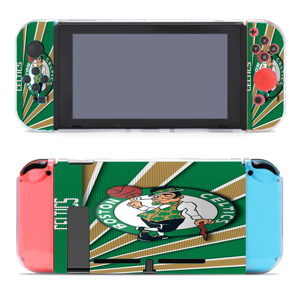 Boston Celtics Stripe Wallpaper Nintendo Switch Cover Case