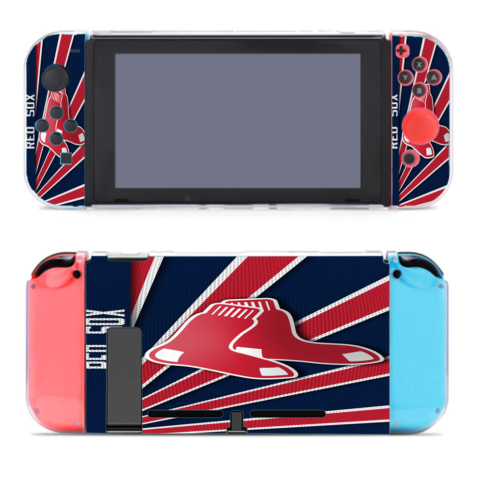 Boston Red Sox Stripe Wallpaper Nintendo Switch Cover Case