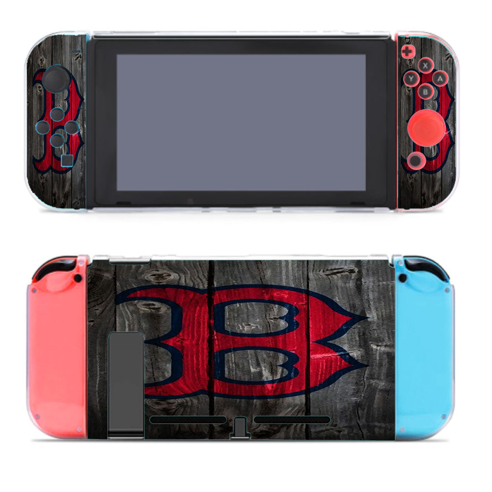 Boston Red Sox Wooden Nintendo Switch Cover Case