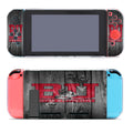 Boston University Logo Dark Wood Wallpaper Nintendo Switch Cover Case