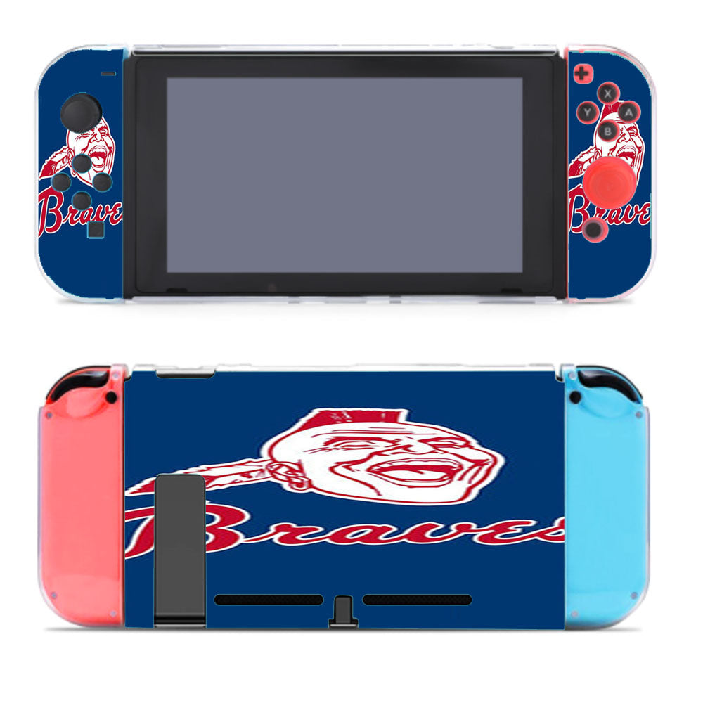 Braves Baseball Logo Blue Nintendo Switch Cover Case