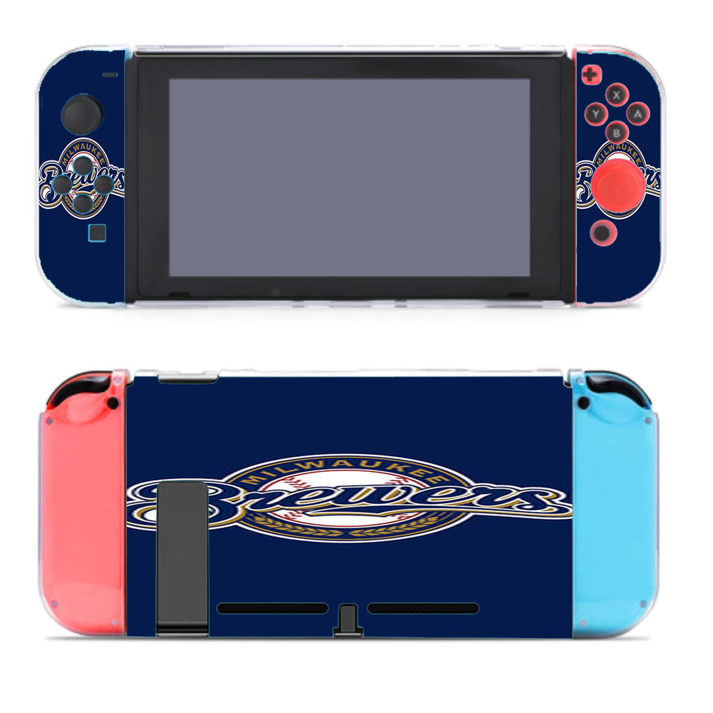 Brewers Baseball Logo Blue Nintendo Switch Cover Case