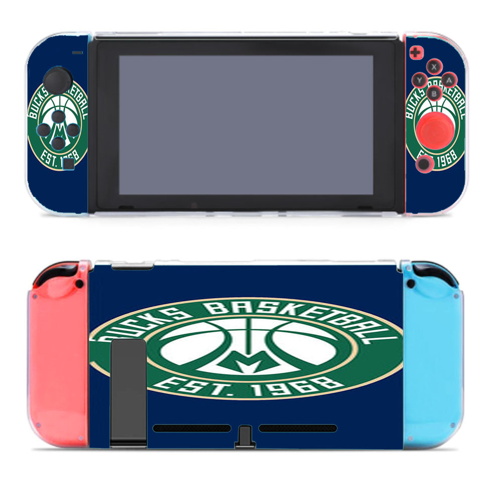 Bucks Basketball Logo Blue Nintendo Switch Cover Case