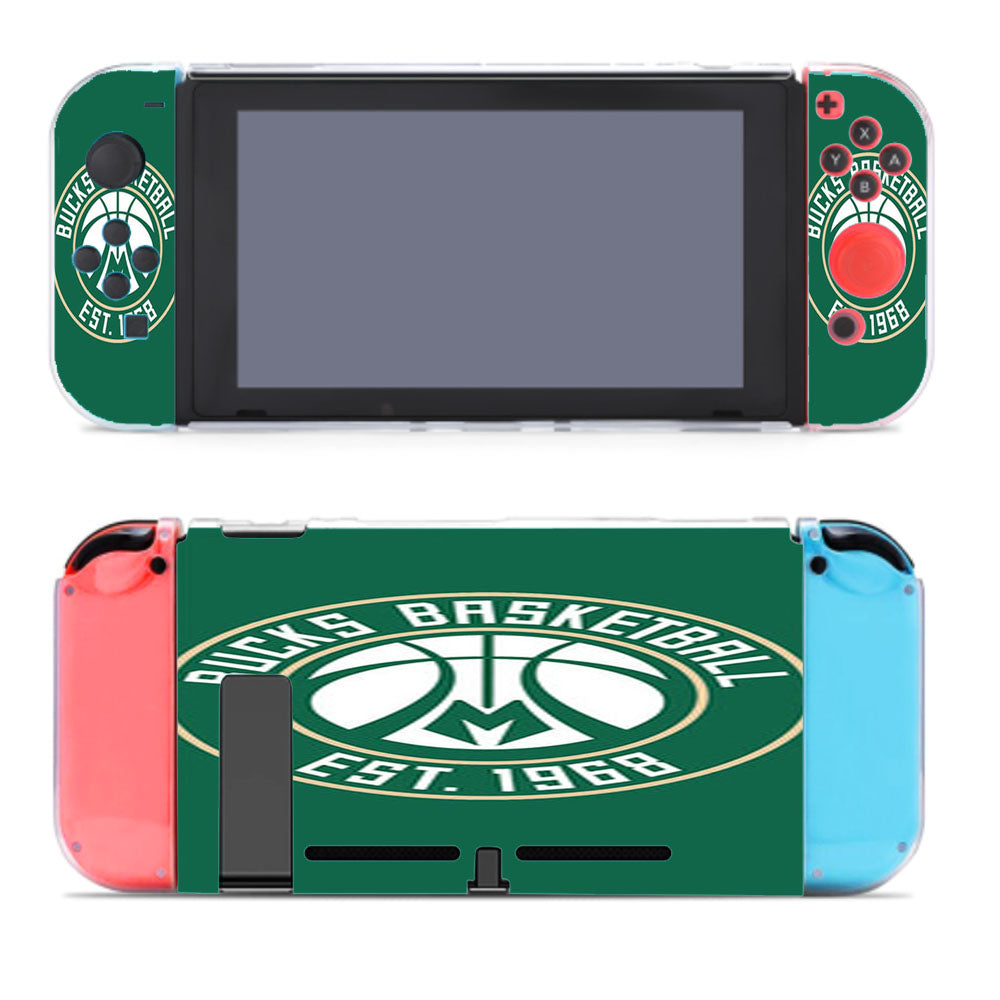 Bucks Basketball Logo Green Nintendo Switch Cover Case