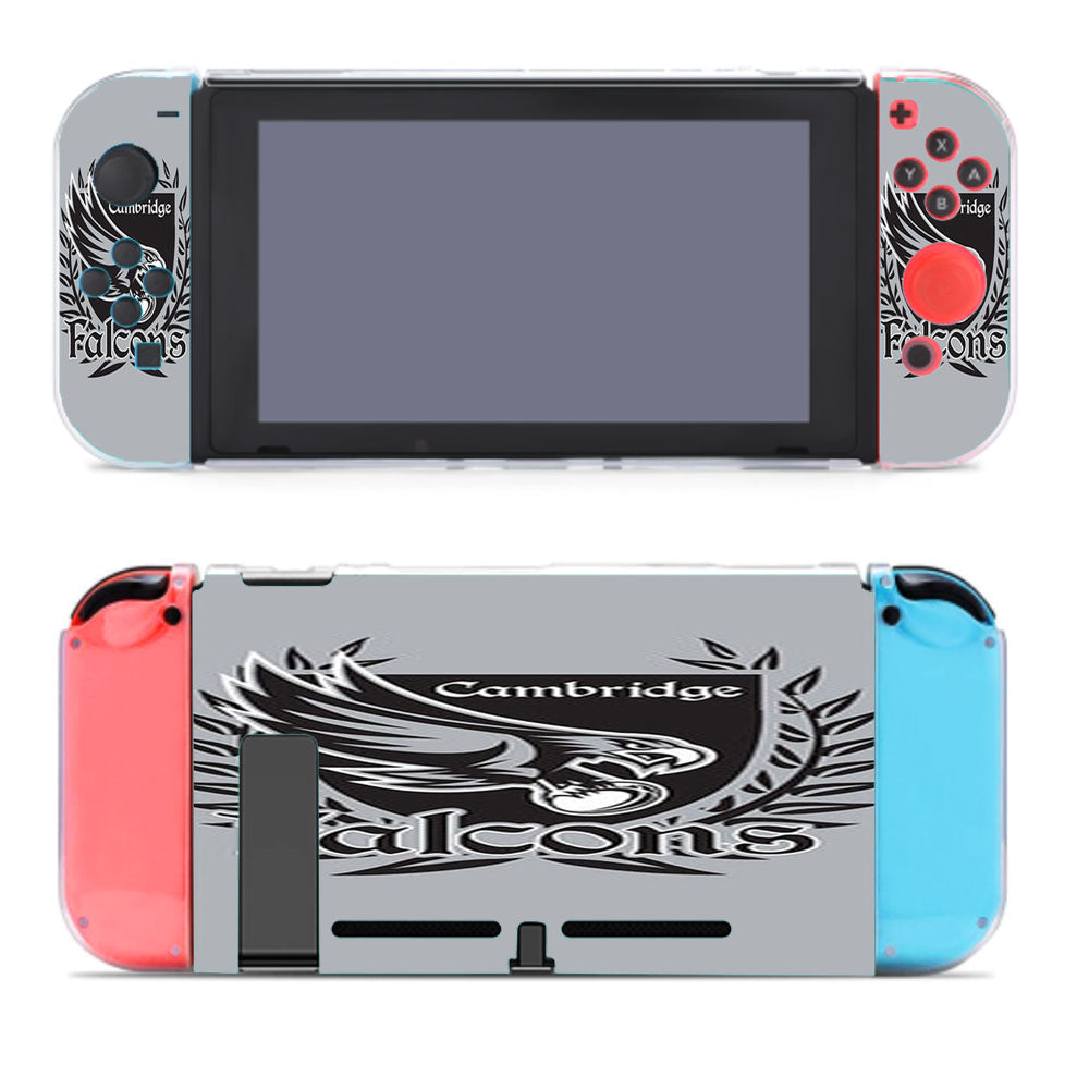 Cambridge Falcons Logo Silver Nintendo Switch Cover Case
