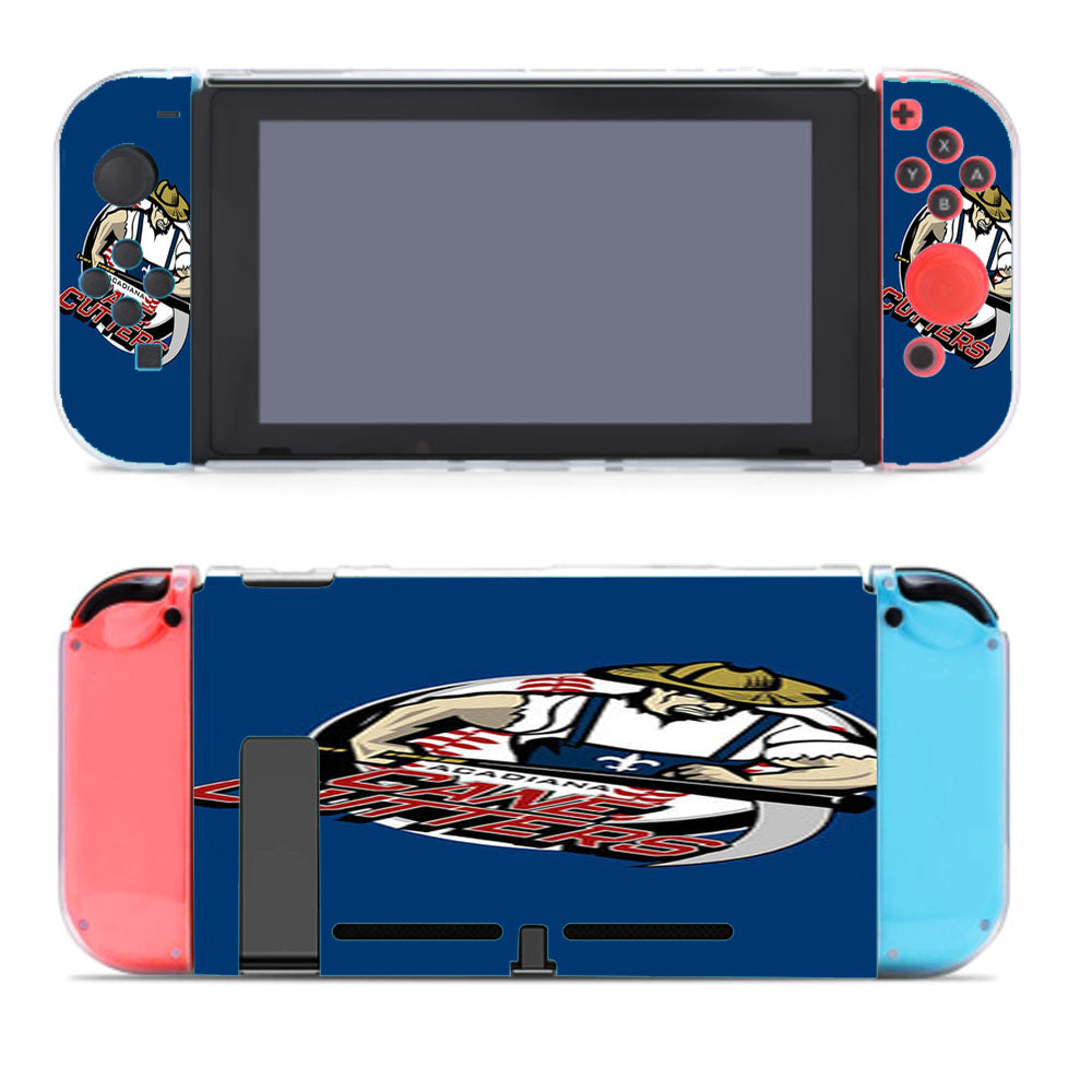 Cane Cutters Baseball Logo Blue Nintendo Switch Cover Case