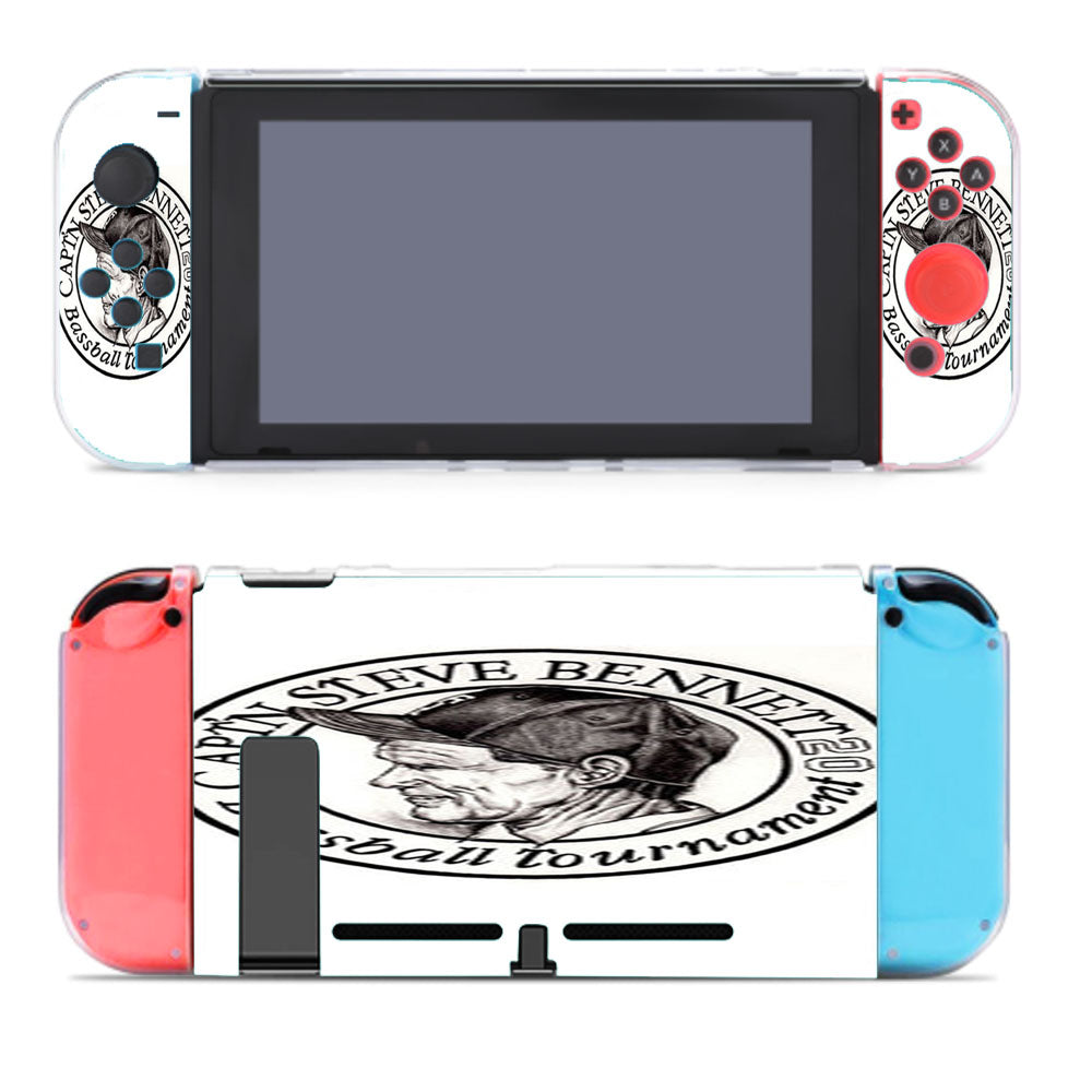 Captn Steve Bennett Baseball Logo White Nintendo Switch Cover Case