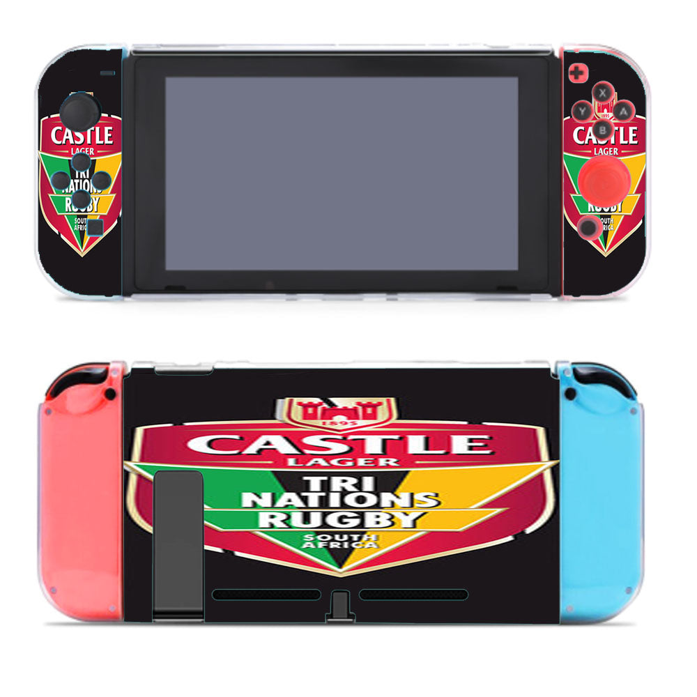 Castle Lager Tri Nations Rugby Logo Grey Nintendo Switch Cover Case