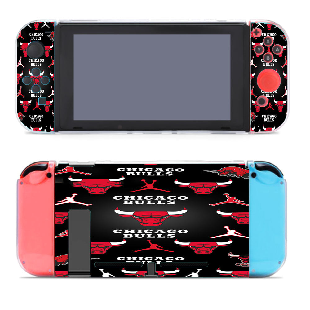 Chicago Bulls Basketball Symbols Nintendo Switch Cover Case