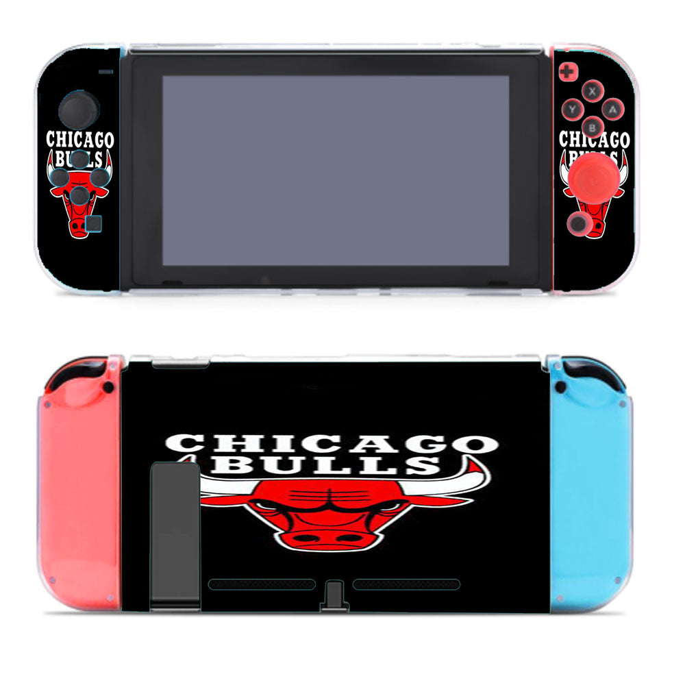 Chicago Bulls Logo Black Nintendo Switch Cover Case