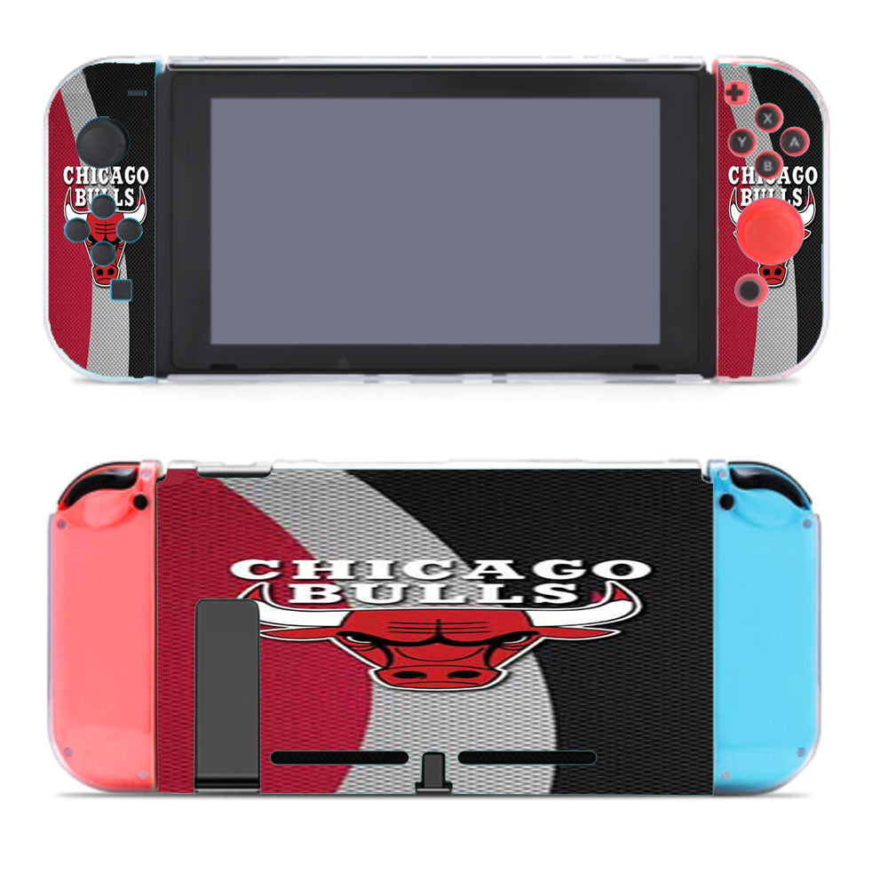 Chicago Bulls Texture Logo Nintendo Switch Cover Case