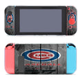 Chicago Cubs Baseball Logo Dark Wood Wallpaper Nintendo Switch Cover Case