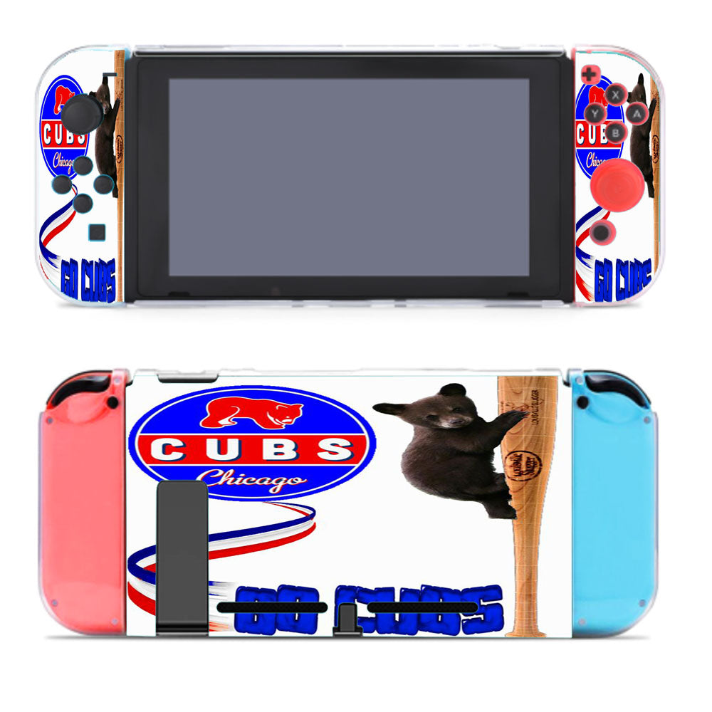 Chicago Cubs Bear And Baseball Club Team Nintendo Switch Cover Case