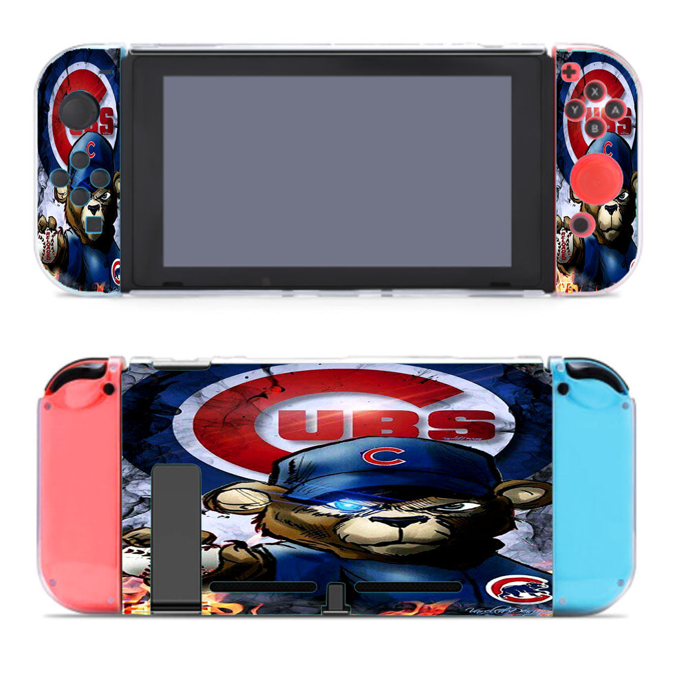 Chicago Cubs Bear Fire Nintendo Switch Cover Case