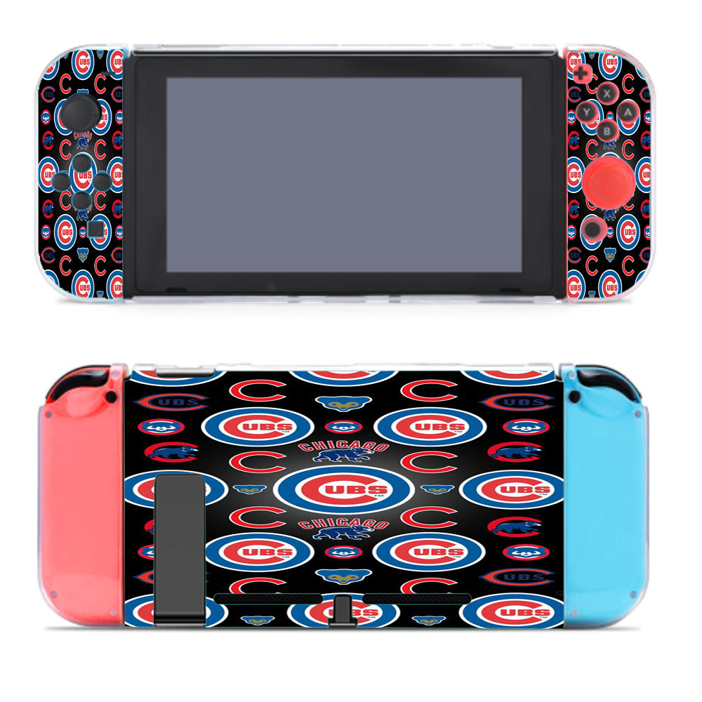 Chicago Cubs Bear Pattern Nintendo Switch Cover Case