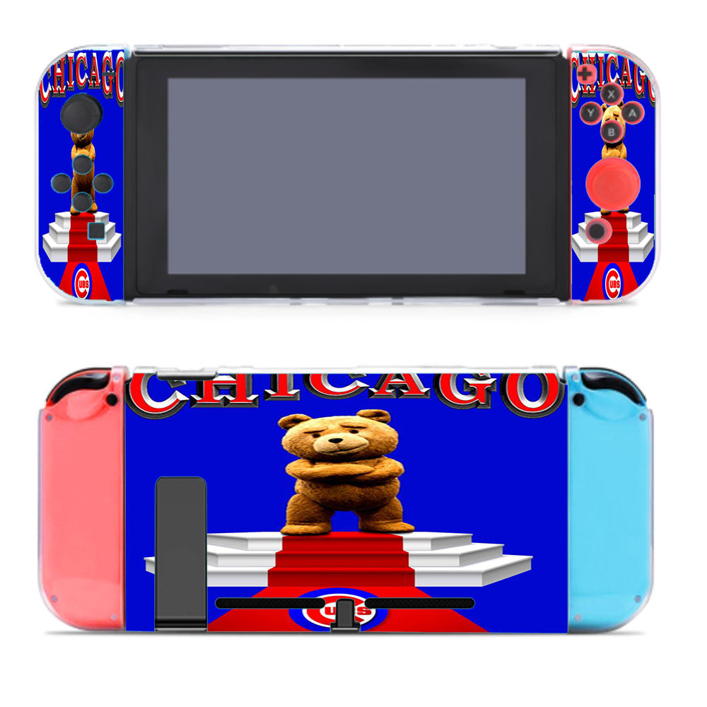 Chicago Cubs Blue Bear Nintendo Switch Cover Case