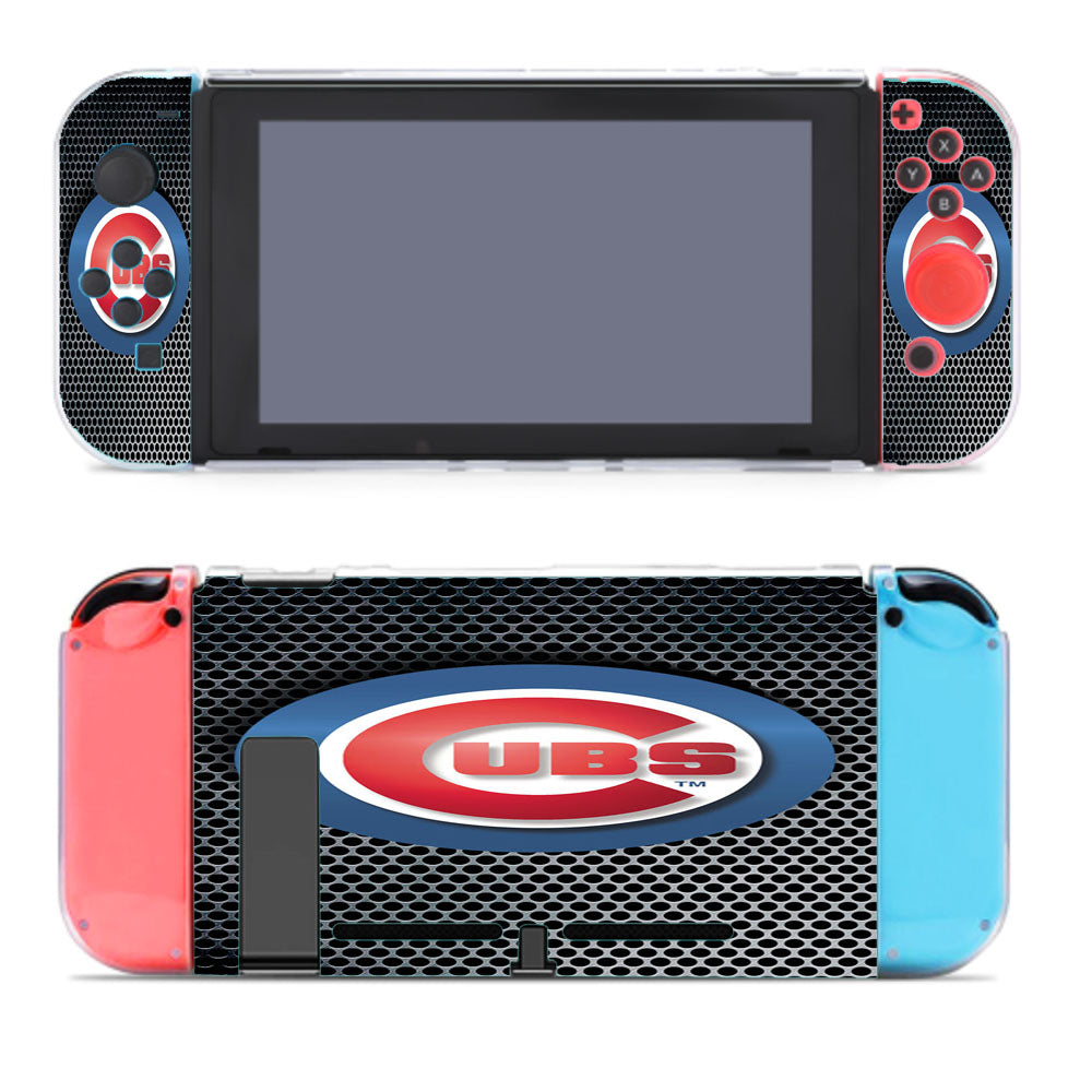 Chicago Cubs Carbon Fiber Art Nintendo Switch Cover Case
