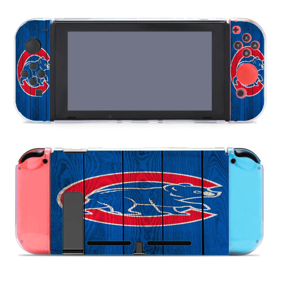 Chicago Cubs Home Baseball Wood Texture Nintendo Switch Cover Case
