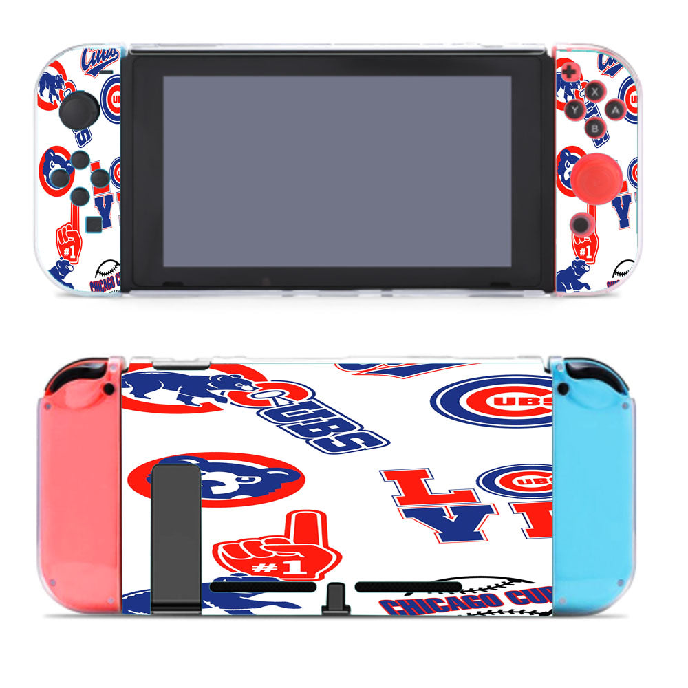 Chicago Cubs Logo Collage Nintendo Switch Cover Case